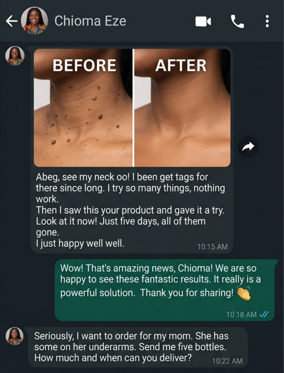 Customer message